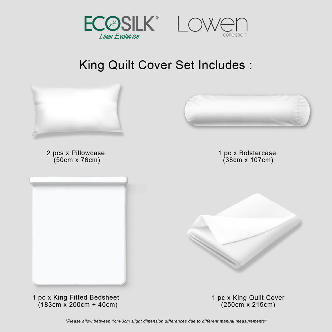 EcoSilk® - Jean Perry Lowen Quilt Cover Set - 100% Natural Plant Fiber 950TC