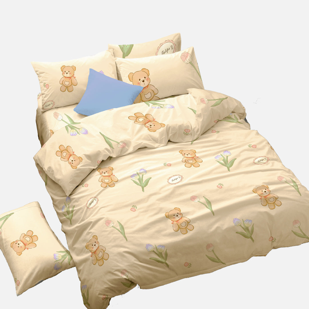 Novelle Fun Land Fitted Bedsheet Set | Cotton Non-Iron 900TC