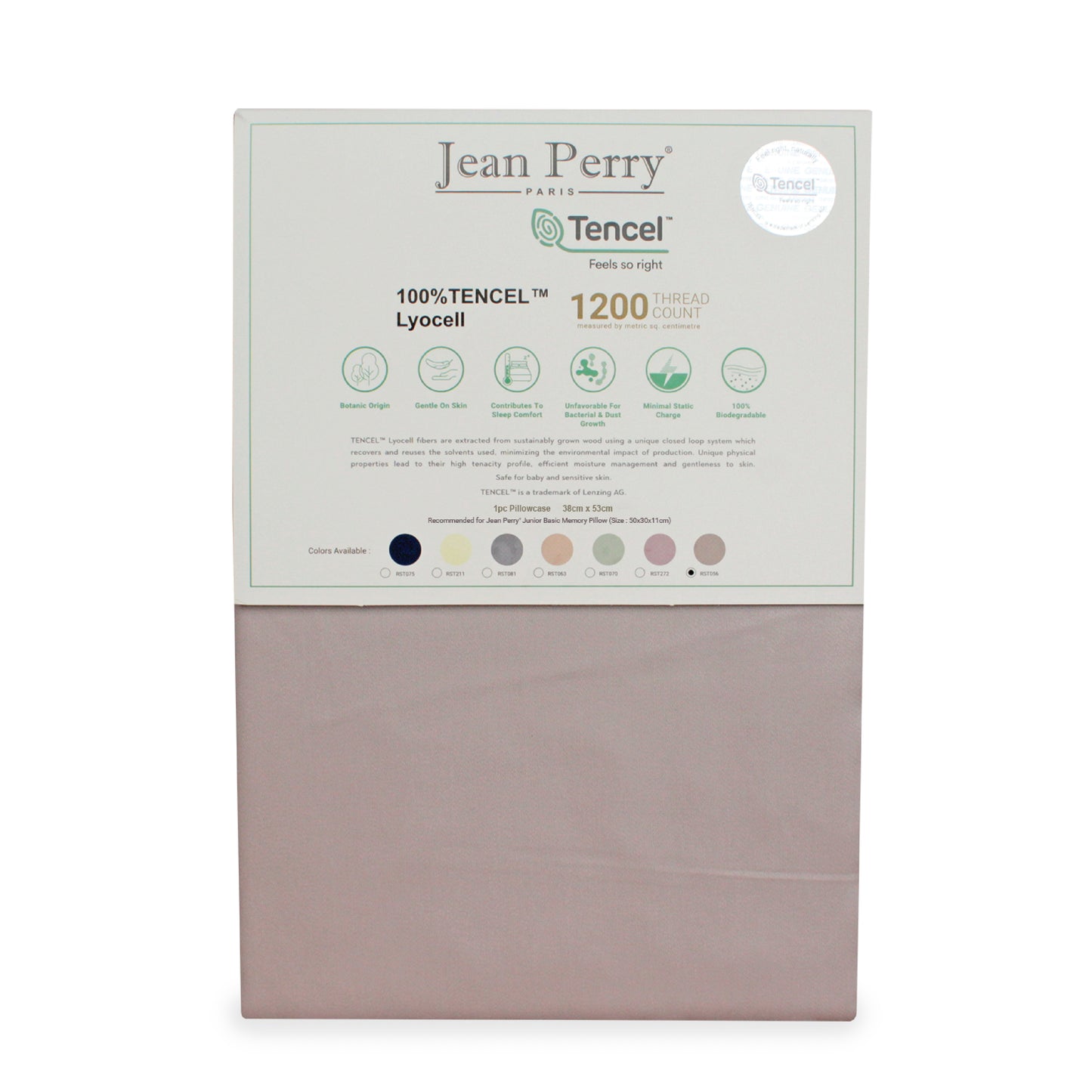 Jean Perry TENCEL™ 1pc Junior Pillow Case (KID'S size) - 1200TC