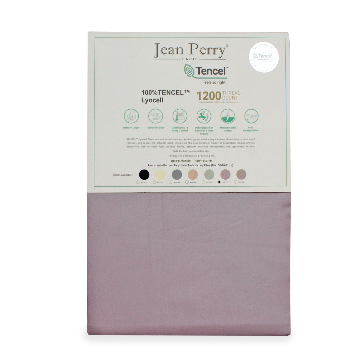 Jean Perry TENCEL™ 1pc Junior Pillow Case (KID'S size) - 1200TC