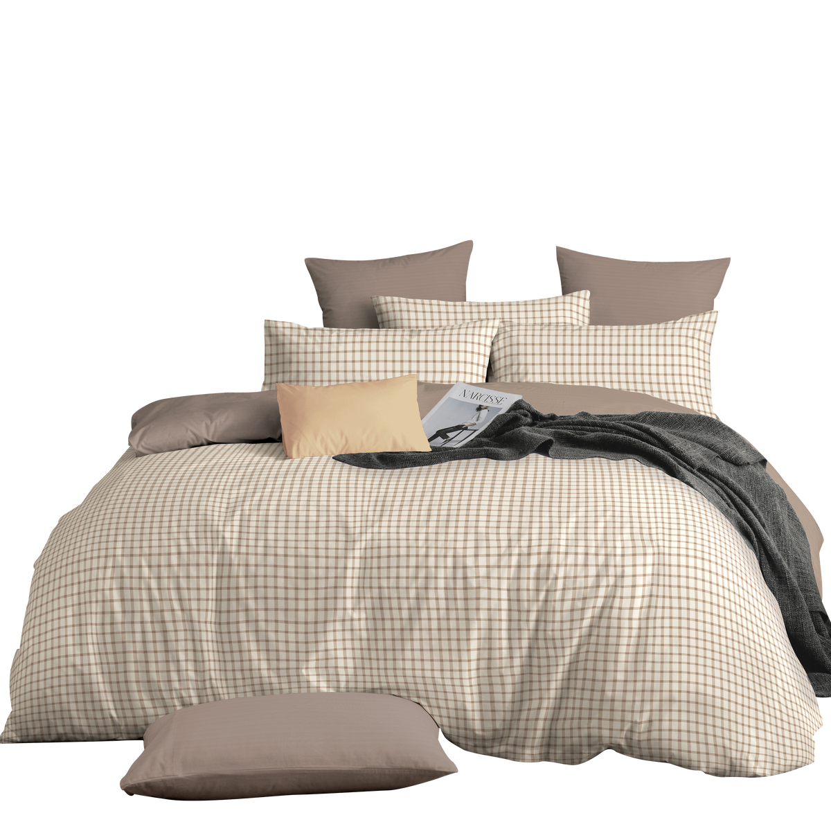 Novelle Pure Cotton Fitted Bedsheet Set | 100% Cotton 950TC