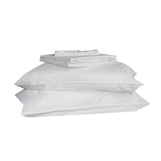 Jean Perry Hotel Series Luxury White Fitted Bedsheet Set | 100% Combed Cotton Sateen 1000TC