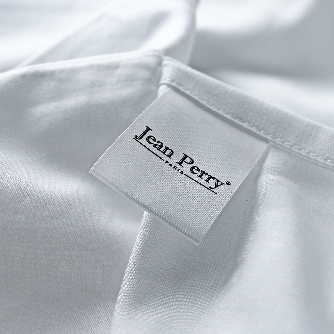 Jean Perry 100% Combed Cotton Sateen Hotel Series Luxury White 2pcs Pillow Case - 1000TC