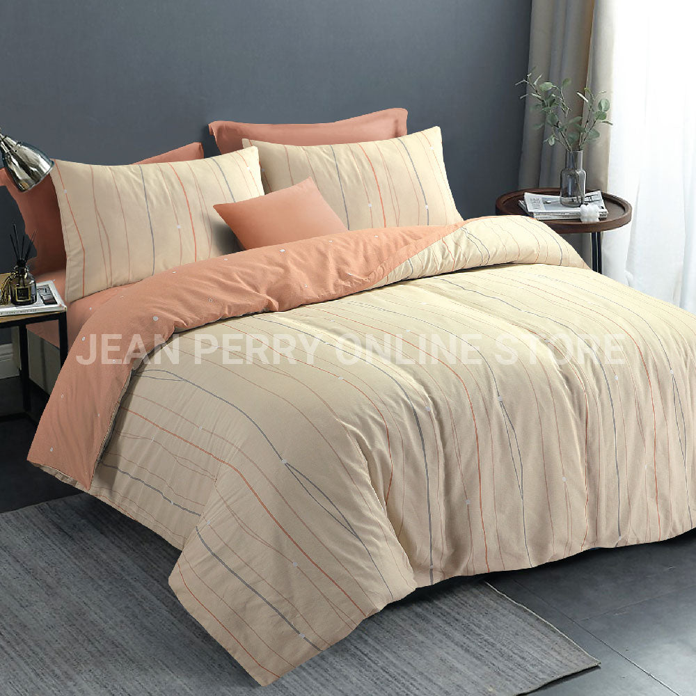 Jean Perry Montana Fitted Bedsheet Set - 100% Combed Cotton Sateen 760TC
