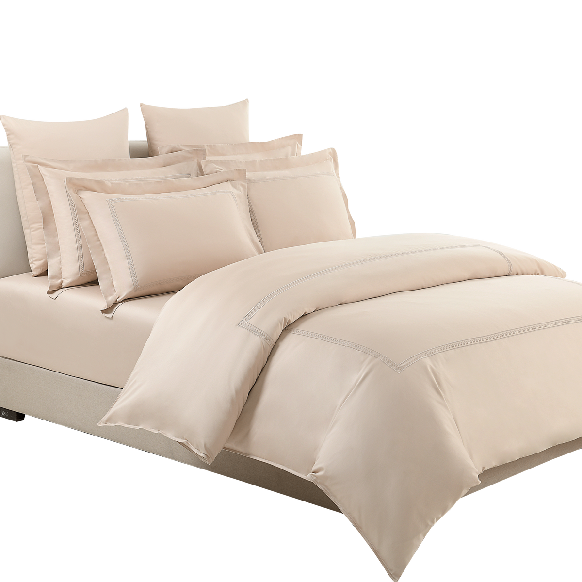 Jean Perry Hotel Series Embroidery Quilt Cover Set | 100% Combed Cotton Sateen 1100TC