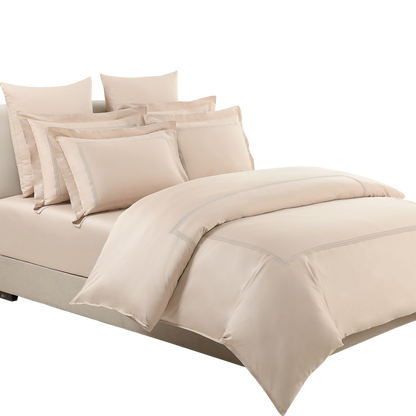 Jean Perry Hotel Series Embroidery Quilt Cover Set | 100% Combed Cotton Sateen 1100TC