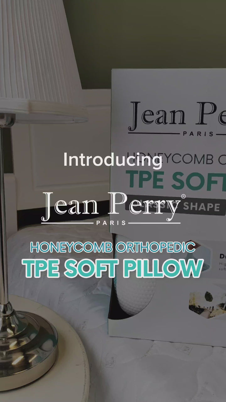 Jean Perry Honeycomb Orthopedic TPE Soft Ergonomic Memory Pillow